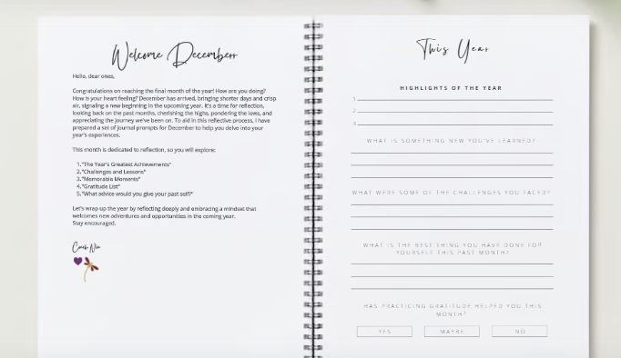 Monthly Journals December- Reflection