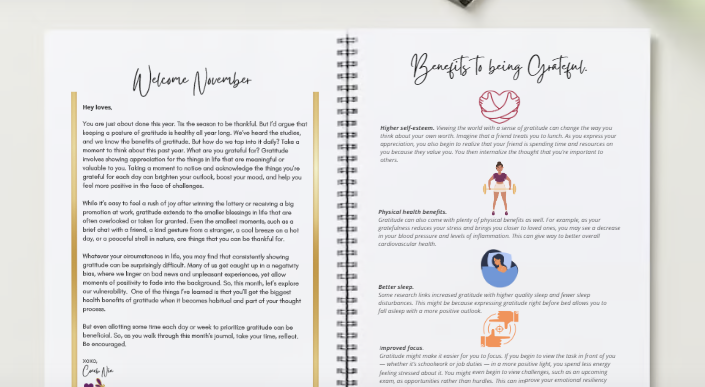 Monthly Journal November- Gratitude
