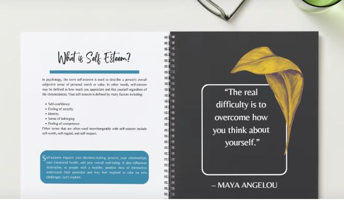 Loving Myself - A guide to boost self-esteem and discover your worth