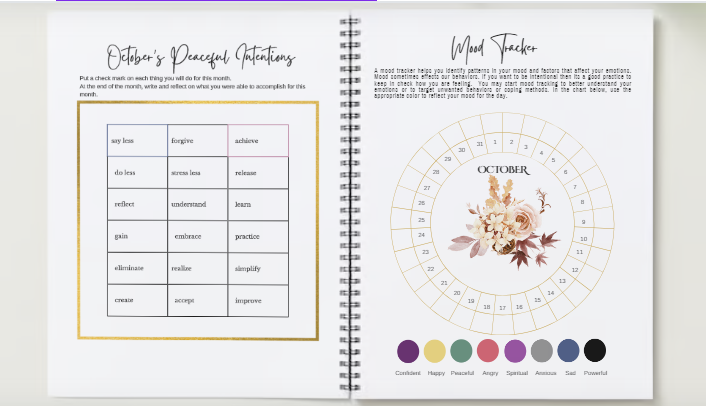 Monthly Journal October- Serenity